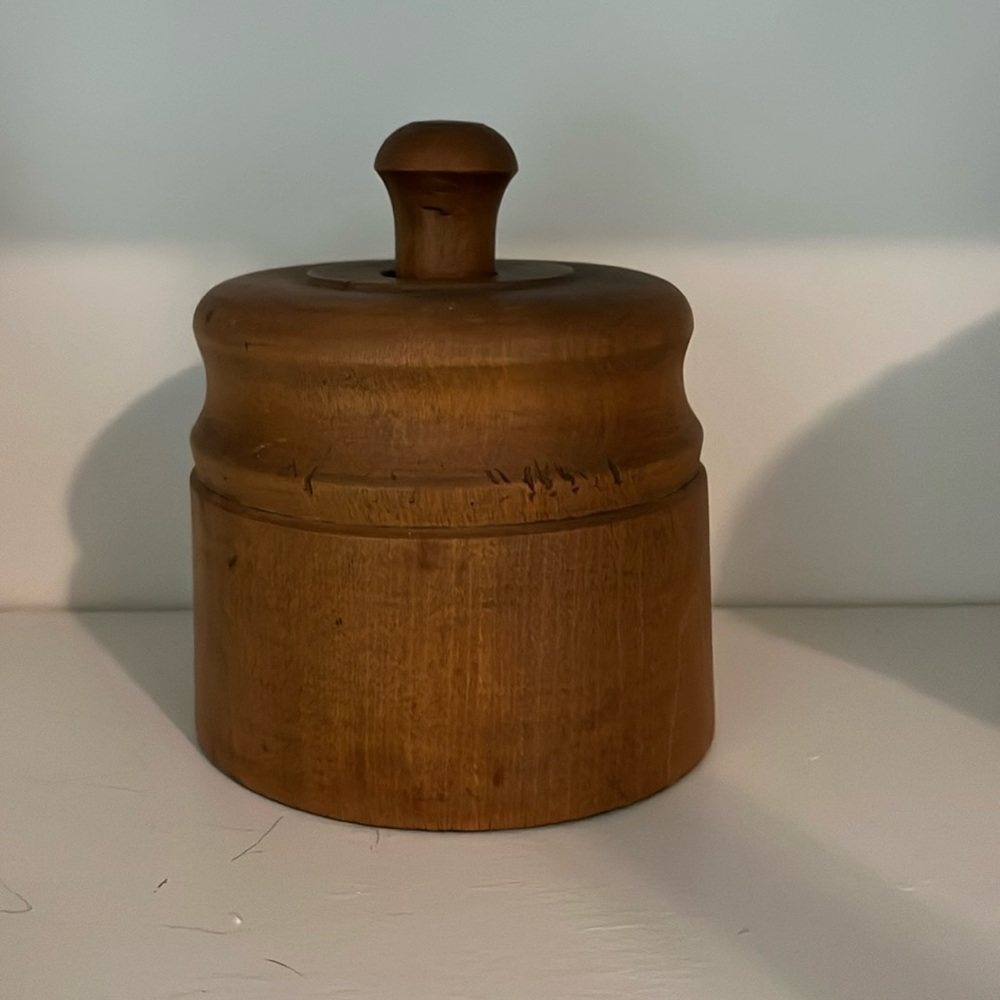 Antique butter press